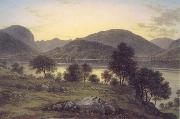 John glover Twilight,Ullswater mid 1820s oil painting picture wholesale